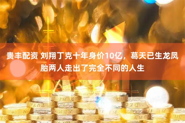 贵丰配资 刘翔丁克十年身价10亿，葛天已生龙凤胎两人走出了完全不同的人生